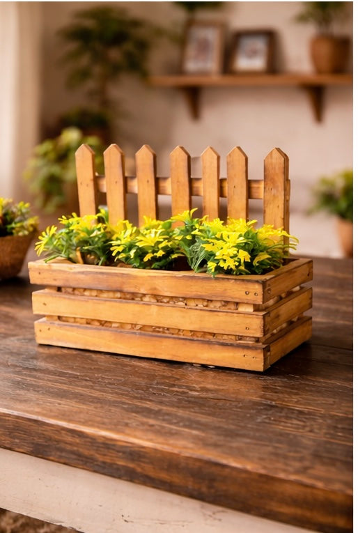 Handcrafted wooden Flower Pots