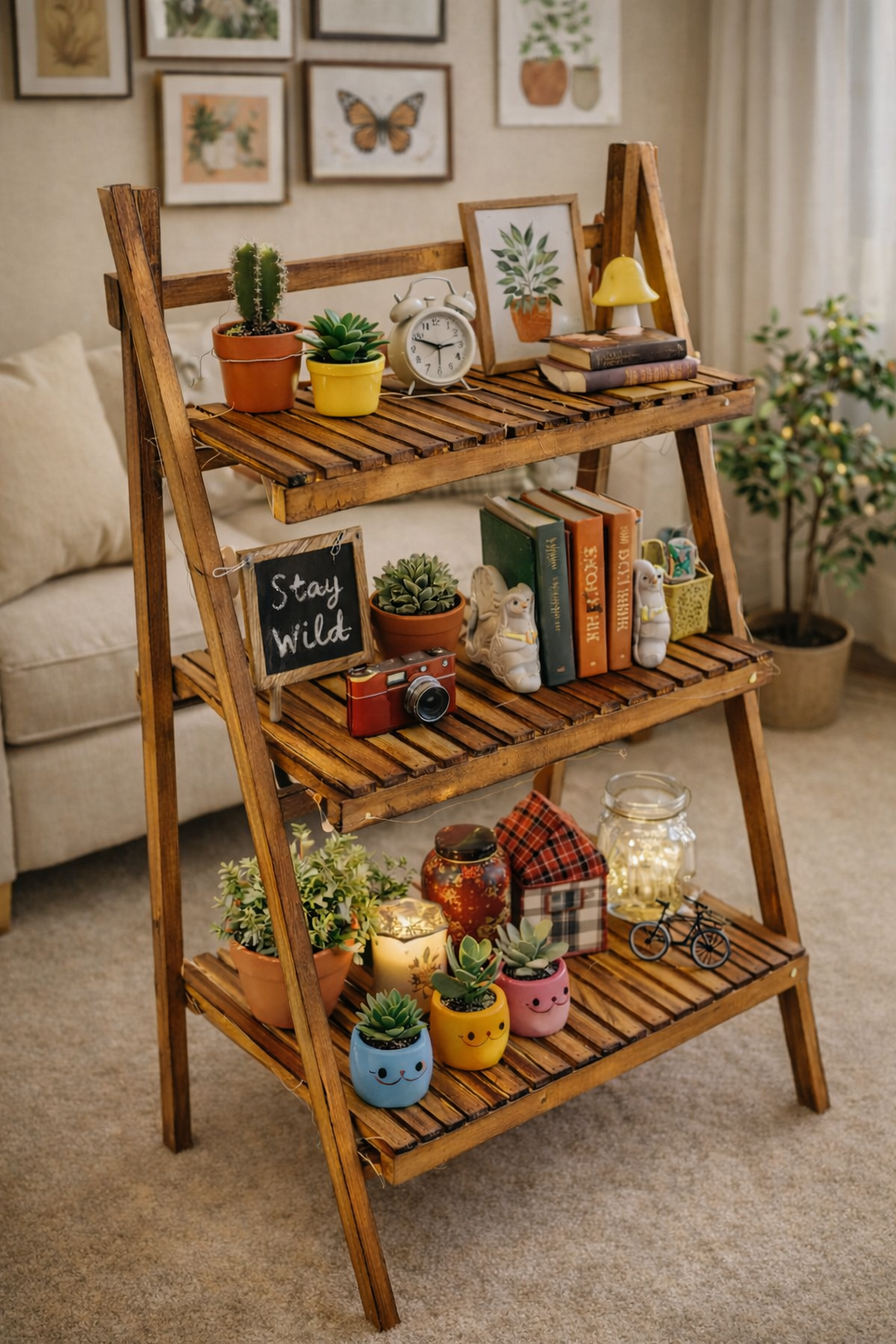 3 Steps Ladder Shelf (Medium)