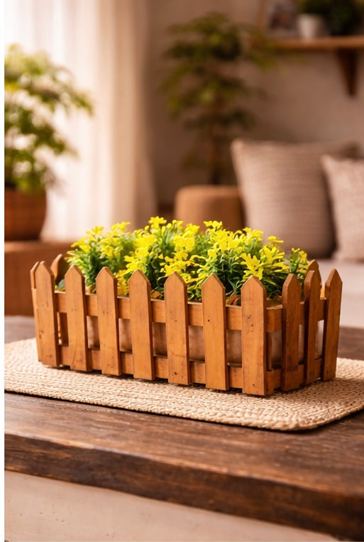 Handcrafted wooden Flower Pots