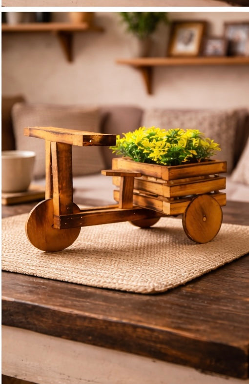 Handcrafted wooden Flower Pots