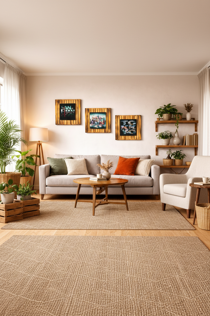 3 Wooden photo Frames